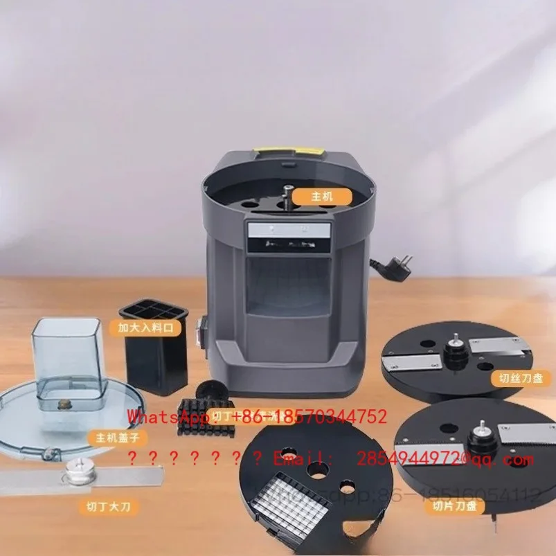 2026    Commercial Electric Slicer Automatic Vegetable Fruit Slicing Machine Multifunctional Dicing Granulator Grinder