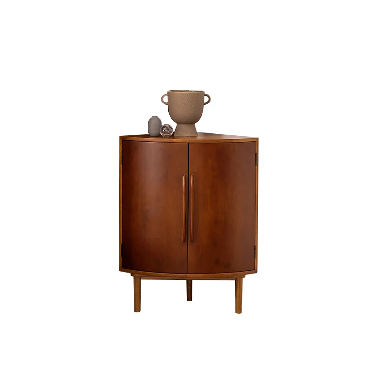 

Solid wood retro storage cabinet furniture boxwood, corner cabinet