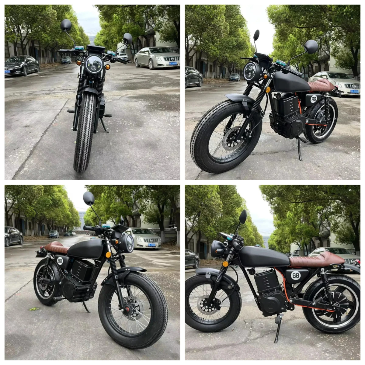 

STLFНовейшая новейшая энергетическая литиевая батарея, высокоскоростная 2024, новейший городской внедорожный ретро-дизайн, электрический мотоцикл CG для взрослых