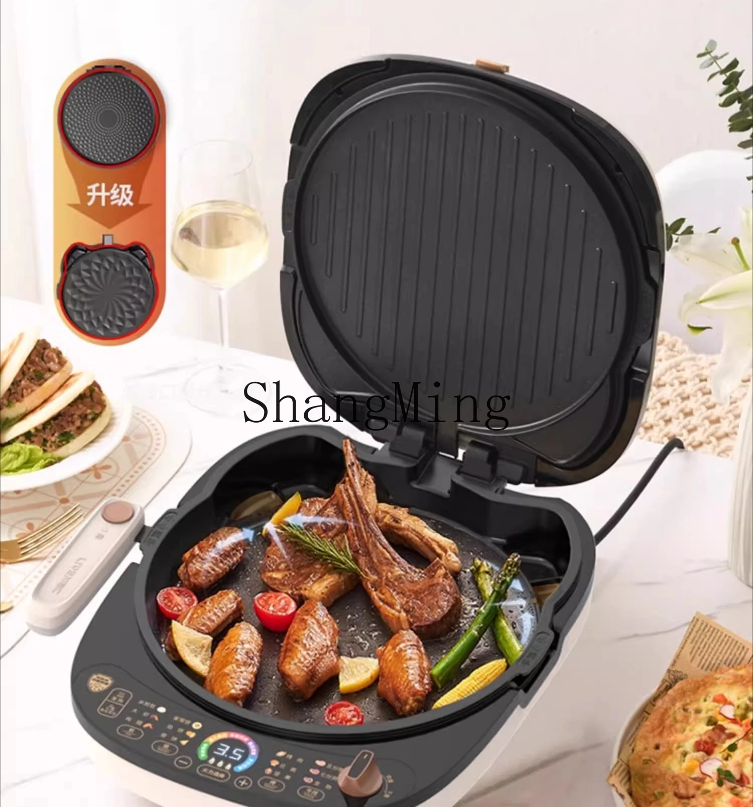 ZYY household double-sided heating new electric cake stall removable, washable, enlarged and deepened cooking machine