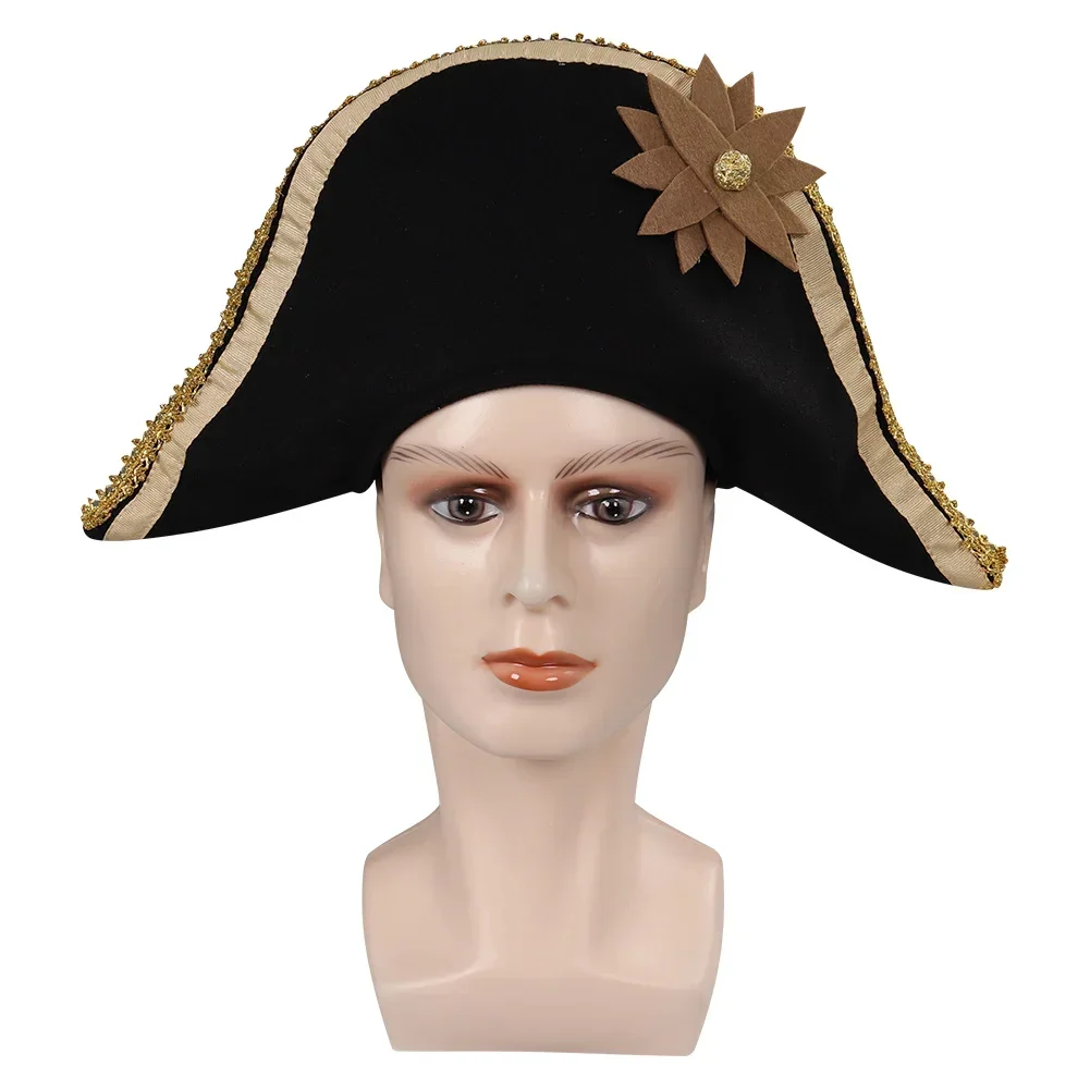 Sombrero de pirata de capitán gancho para hombre, gorra de película Peter, Cosplay Pan Roleplay, Fantasia, accesorios de disfraz de Halloween, 2024