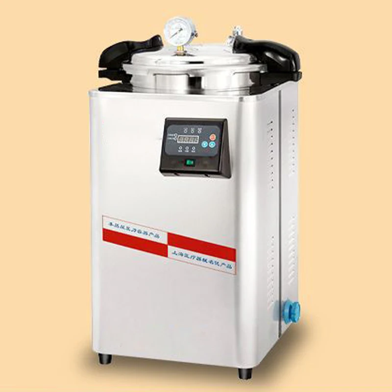 

30L Portable Autoclave Sterilizer Stainless Steel Laboratory Sterilizer Automatic Control Cycle Sterilization Program