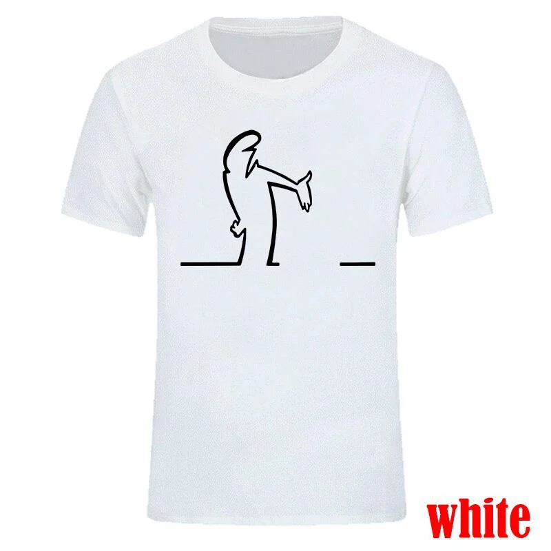 Balum La Linea Funny Pure Cotton Cartoon Printed T-shirt Summer New Trend Men's and Women's Casual Loose Round Neck T-shirt