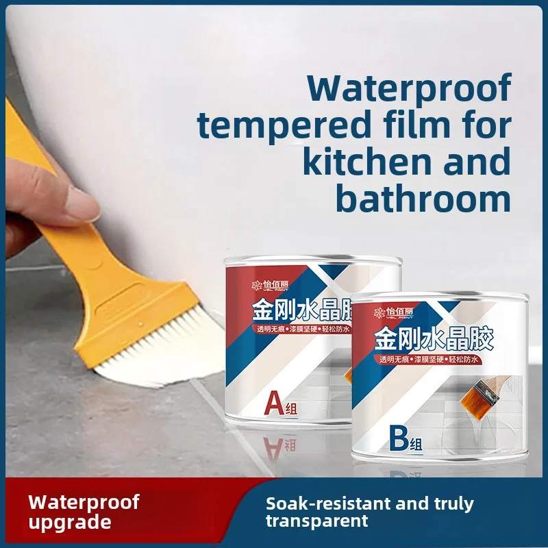 

Transparent waterproof adhesive, waterproof coating for interior and exterior walls, moisture-proof roof, leak repair, roof, bat