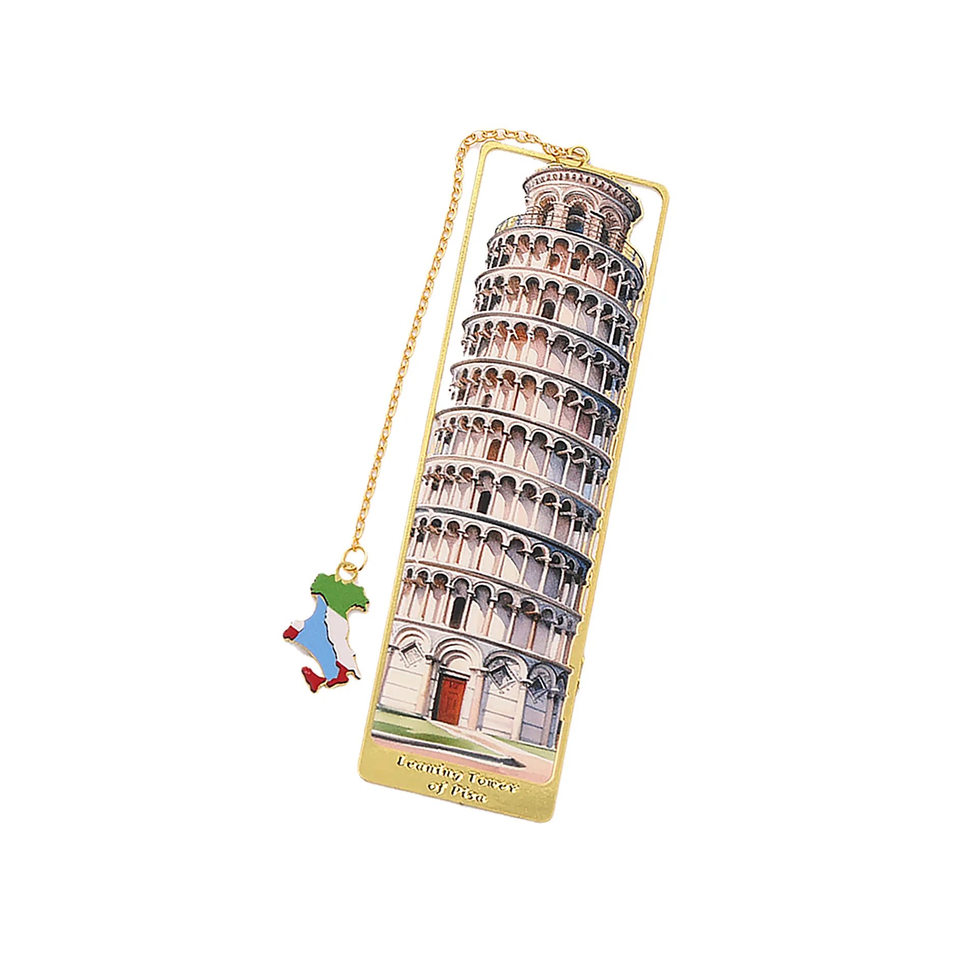 

Metal Bookmark Souvenir Exquisite Country Map Pendant Bookmark Famous Travel Attractions Bookmark Sophisticated For Reading
