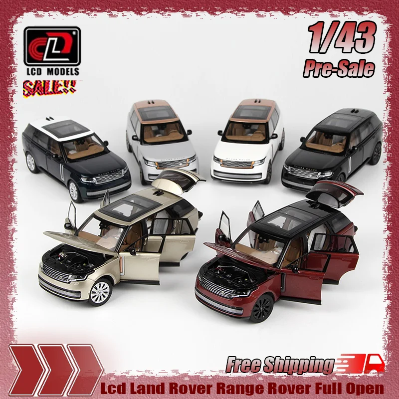 

New In Stock Lcd 1:43 Land Rover Range Rover Full Open Simulation Alloy Miniature Die-Casting Car Model Custom Toy Gift Ornament