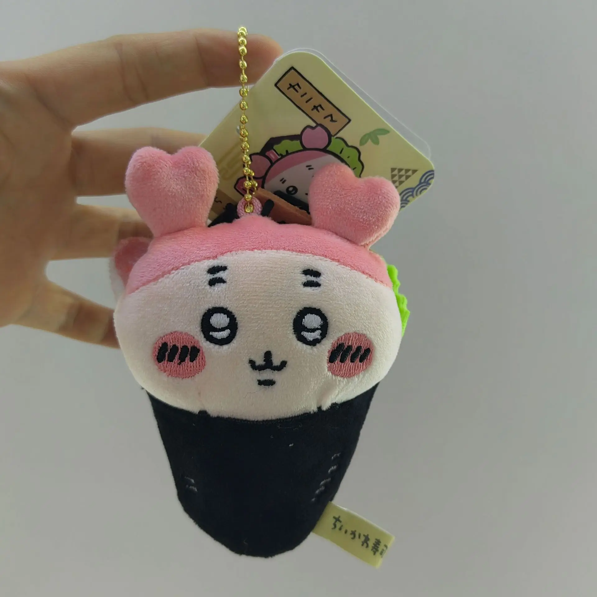 12cm Chiikawa Hachiware Usagi Boneca fofa e divertida mochila pingente decoração