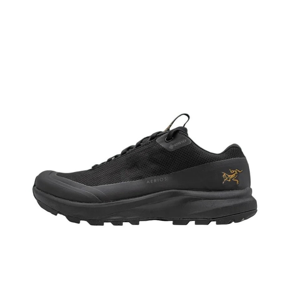 Arc'teryx Aerios Abrasion Resistant Waterproof And Breathable Low top Hiking Shoes Women's Black X000006325-BLACK/BLACK