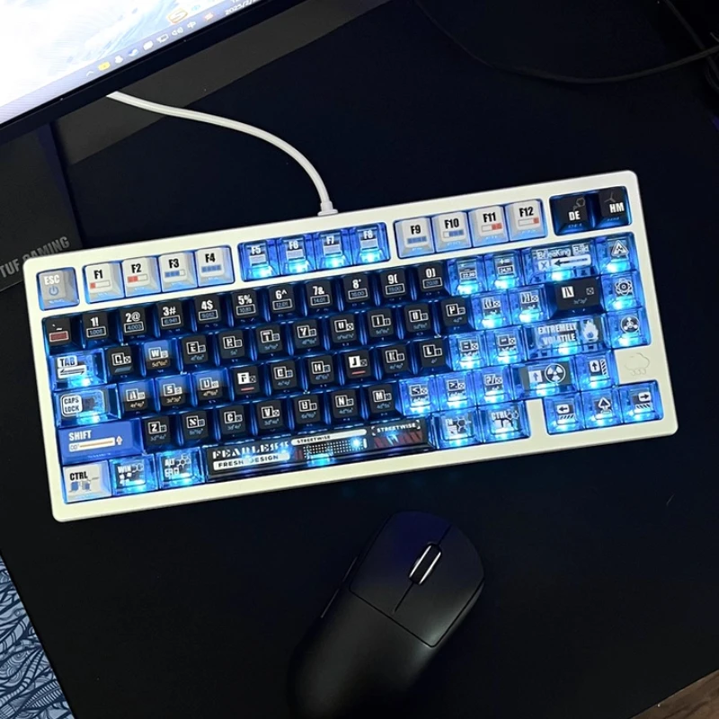 

Клавиатура с прозрачной крышкой, 193key PBT + PC, для механической клавиатуры