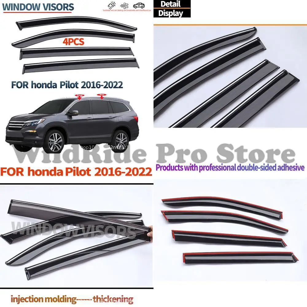 

1 set For Honda Pilot 2016 Window Visor Rain Shade Sun Visor Suitable for Honda Pilot