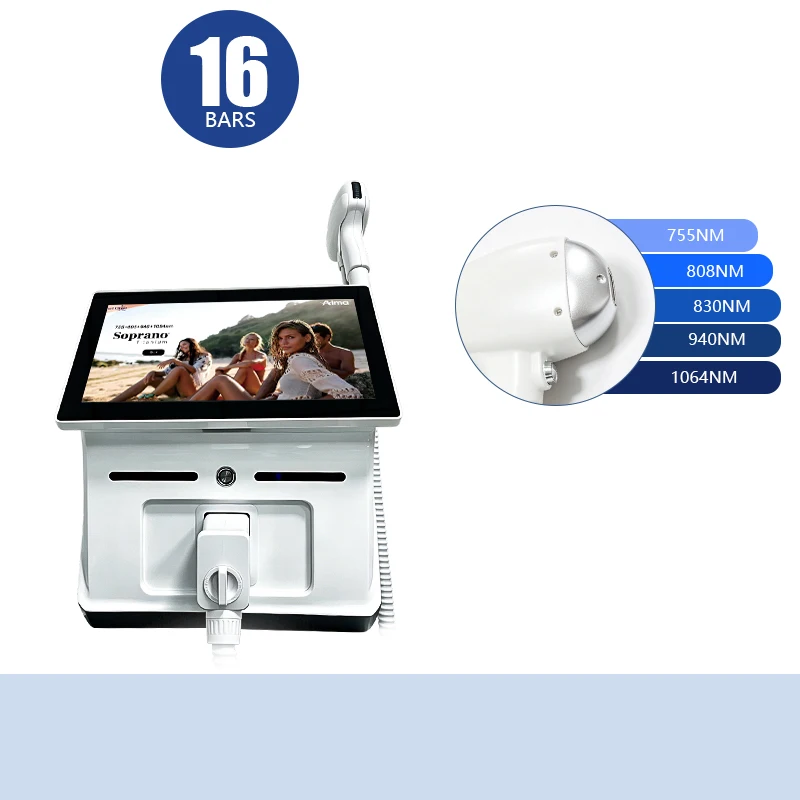 Nieuwste 6000W Diode Laser Pijnloze Permanente Ontharing FAC Geavanceerde Technologie Met 6 Golflengten Salon Exclusief Volledig Gecertificeerd