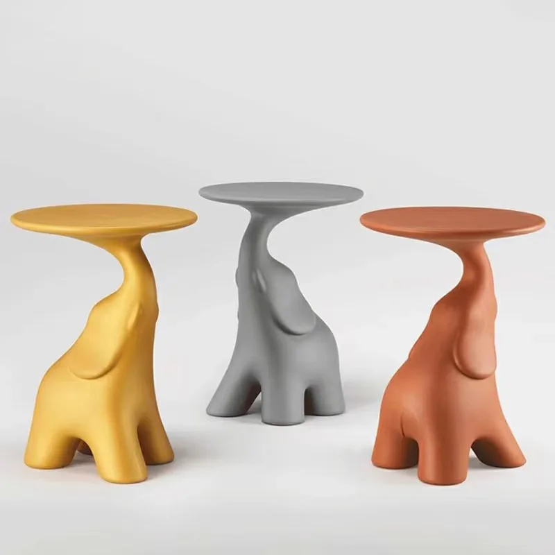 

Art animal modeling fiberglass coffee table living room bedroom model house mobile baby elephant side table