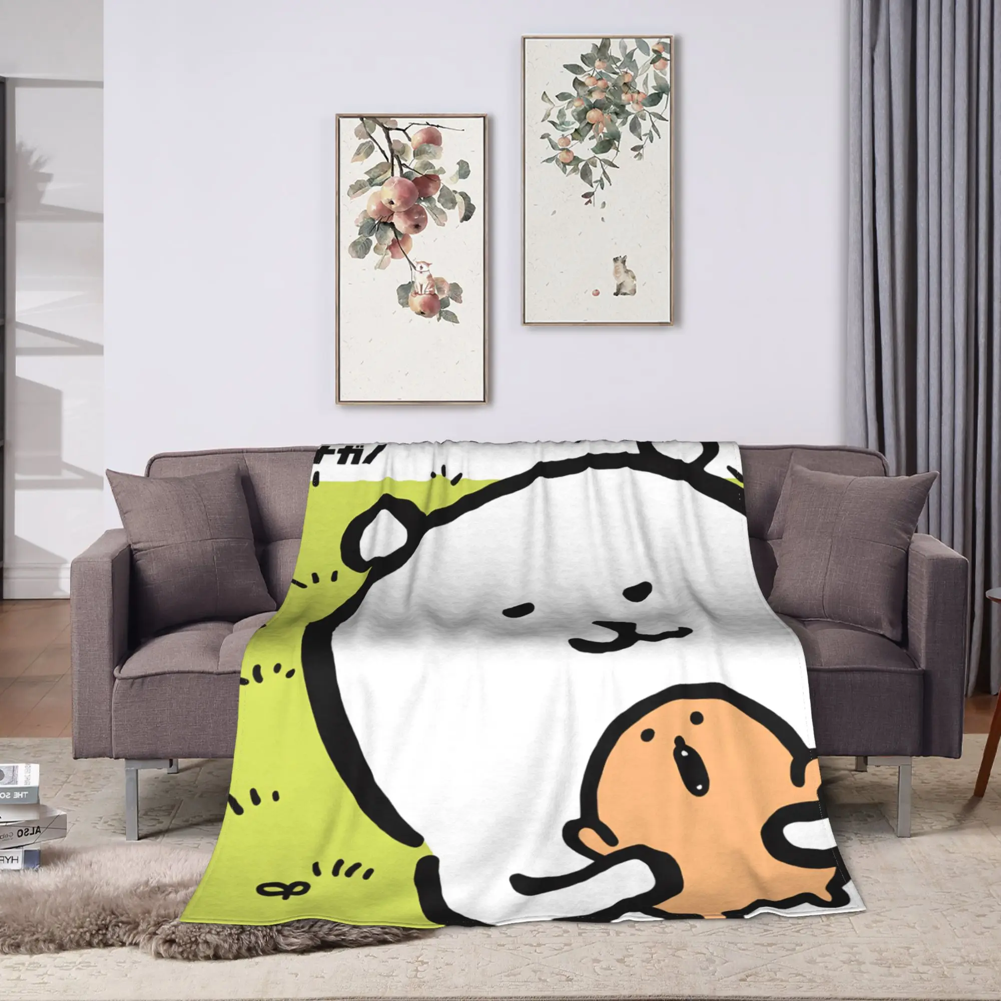 Joke Bear Flannel Blanket Winter  Warm Soft Throw Blanket for Girls Boys Couch Chair Street Trend Bedspread Sofa Bed Cover