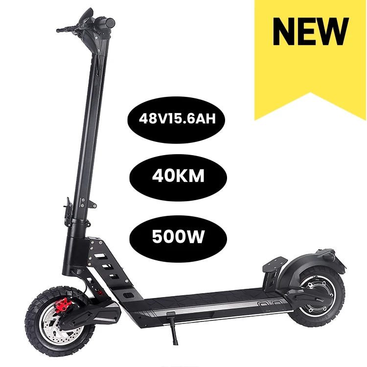 Latest Powerful 2 Wheel Adult 500W 45km/h Long Range Offroad EL Scooter Electrico Folding Kick Electric Scooter