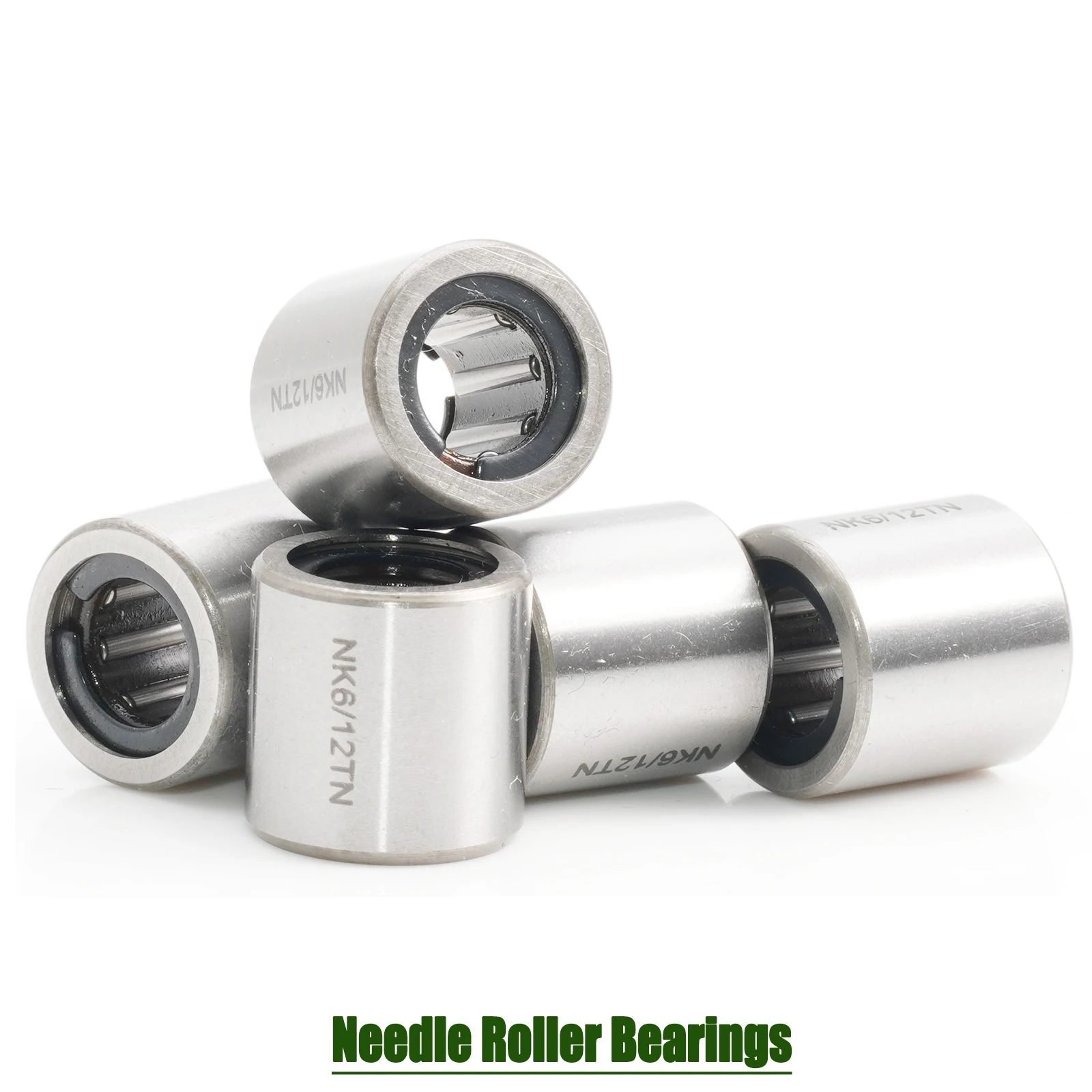 NK6/12TN 베어링 6*12*12mm (5 PC) 내부 링이 없는 솔리드 칼라 니들 롤러 베어링 NK6/12 TN NK612 베어링