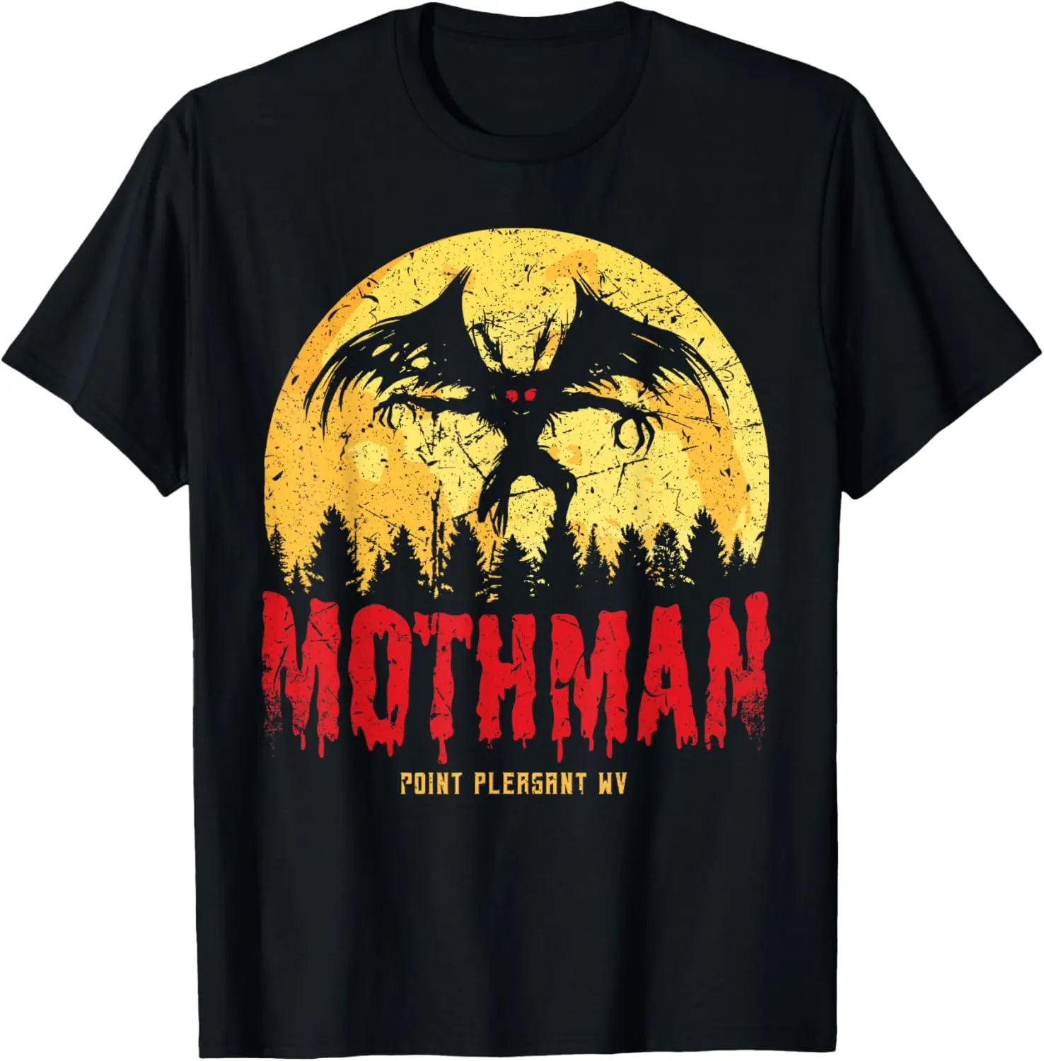 

Mothman Cryptid Point Pleasant Gothic Cryptides Halloween T-Shirt