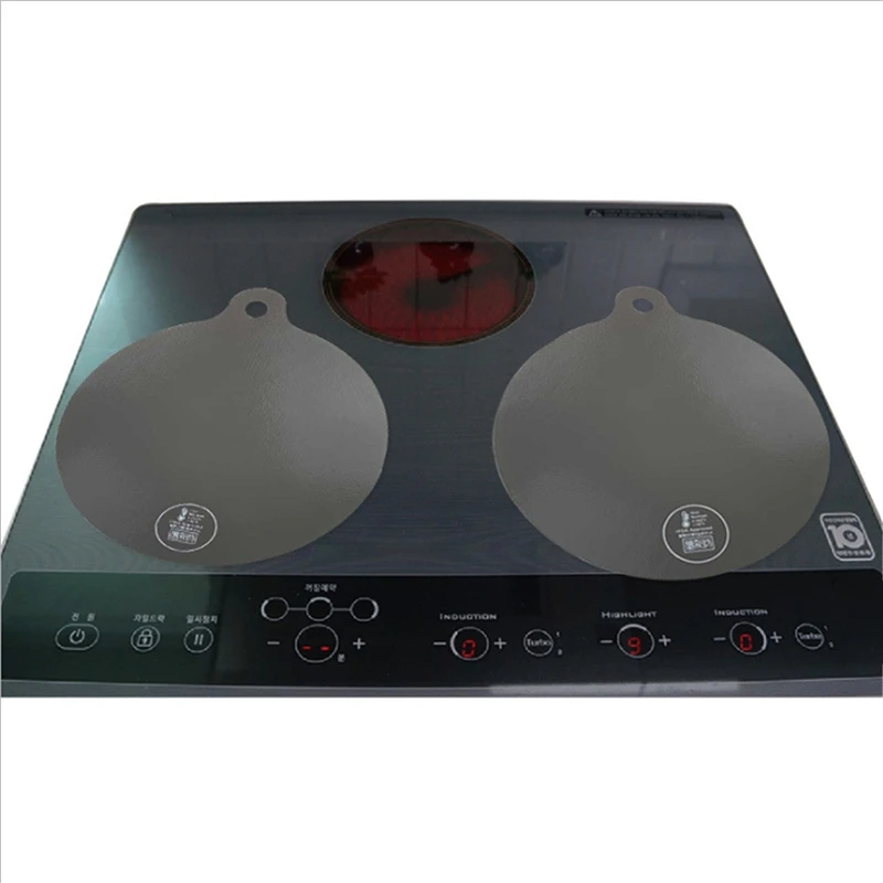 Induction Cooktop Mat Nonslip Induction Cook Top Pad Silicone Heat Insulated Mat Reusable Refrigerators and Ovens B