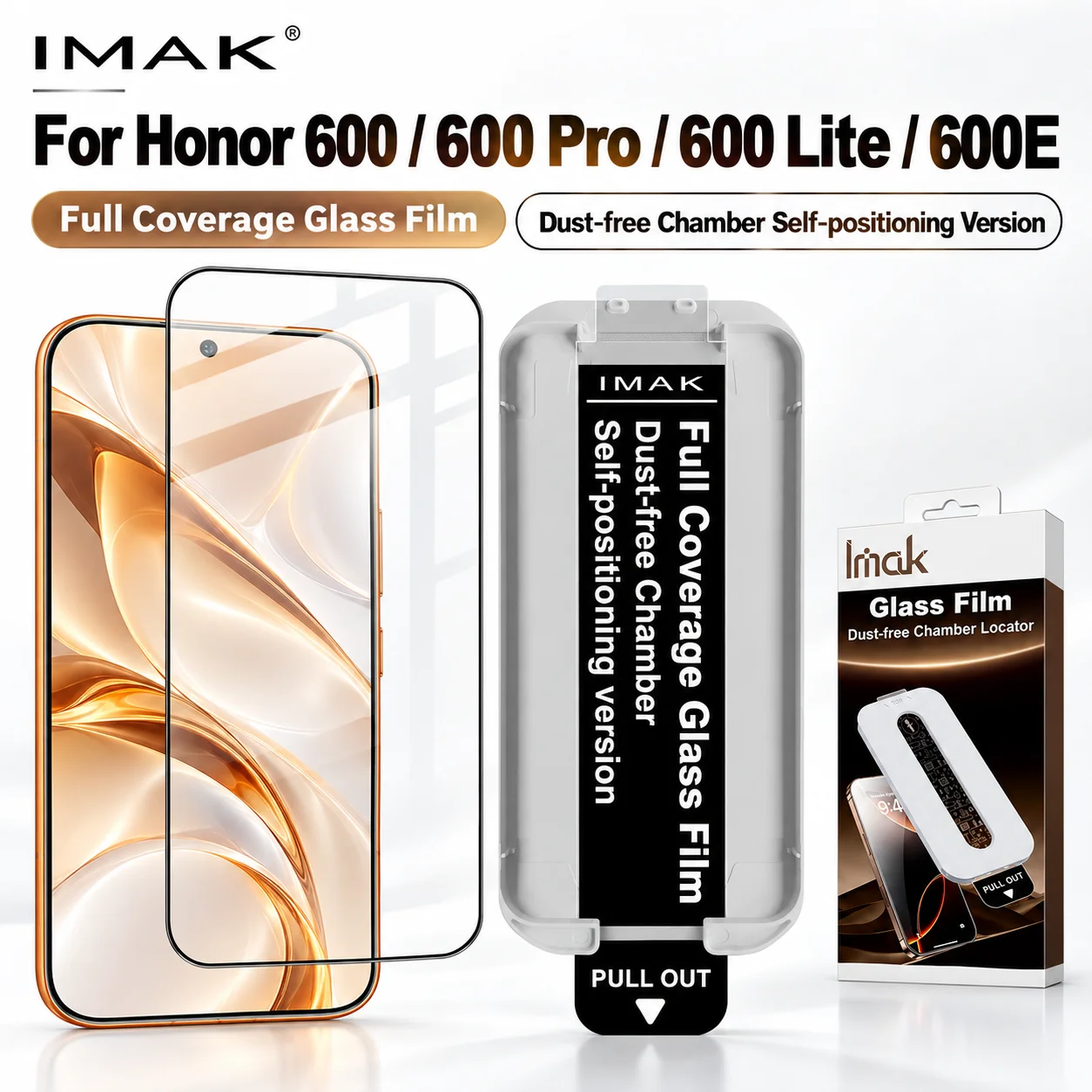 Glass For Honor 600 Pro Lite 600E 5G Global HD Clear Support Fingerprint Anti Oil Protector Film FM0006