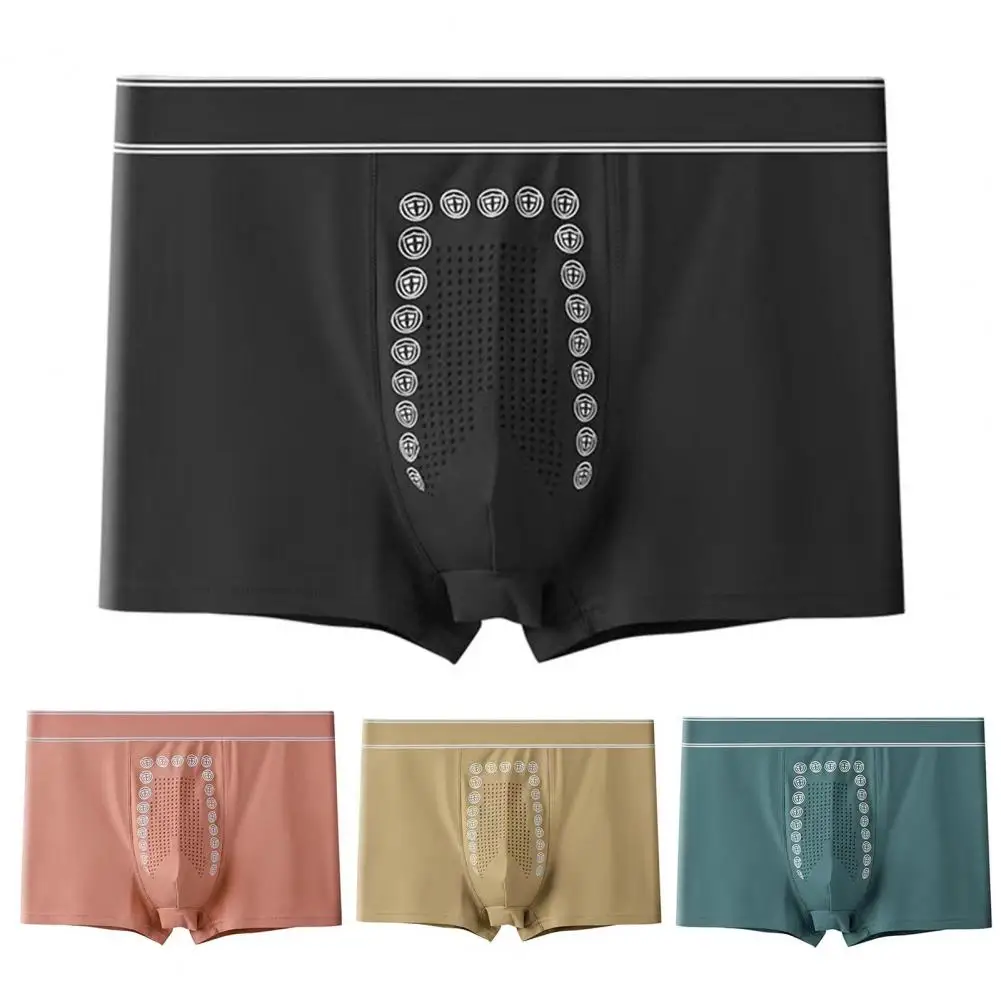 3d U-convex Shorts Panties Stretchy Breathable Men's Underwear Mid-rise 3d U-convex Briefs in Solid Colors for Everyday