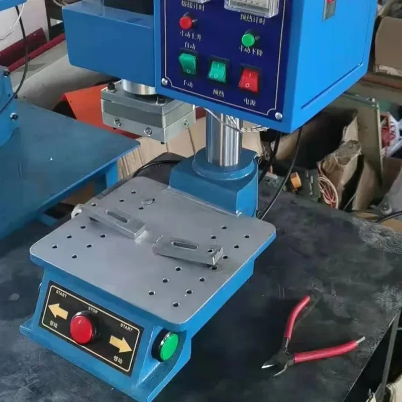 Enkele Kolom Multifunctionele Lederen Plastic Molder 220v Hete Pers PVC Lasser Met Warmtemelt Voor Vorm- en Persmachine