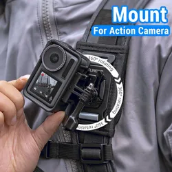360° Rotation Bag Backpack Shoulder Strap Mount Strap Holder for GoPro Hero 13 12 11 10 9 DJI Action 5 Pro 4 Insta360 X4 Holders