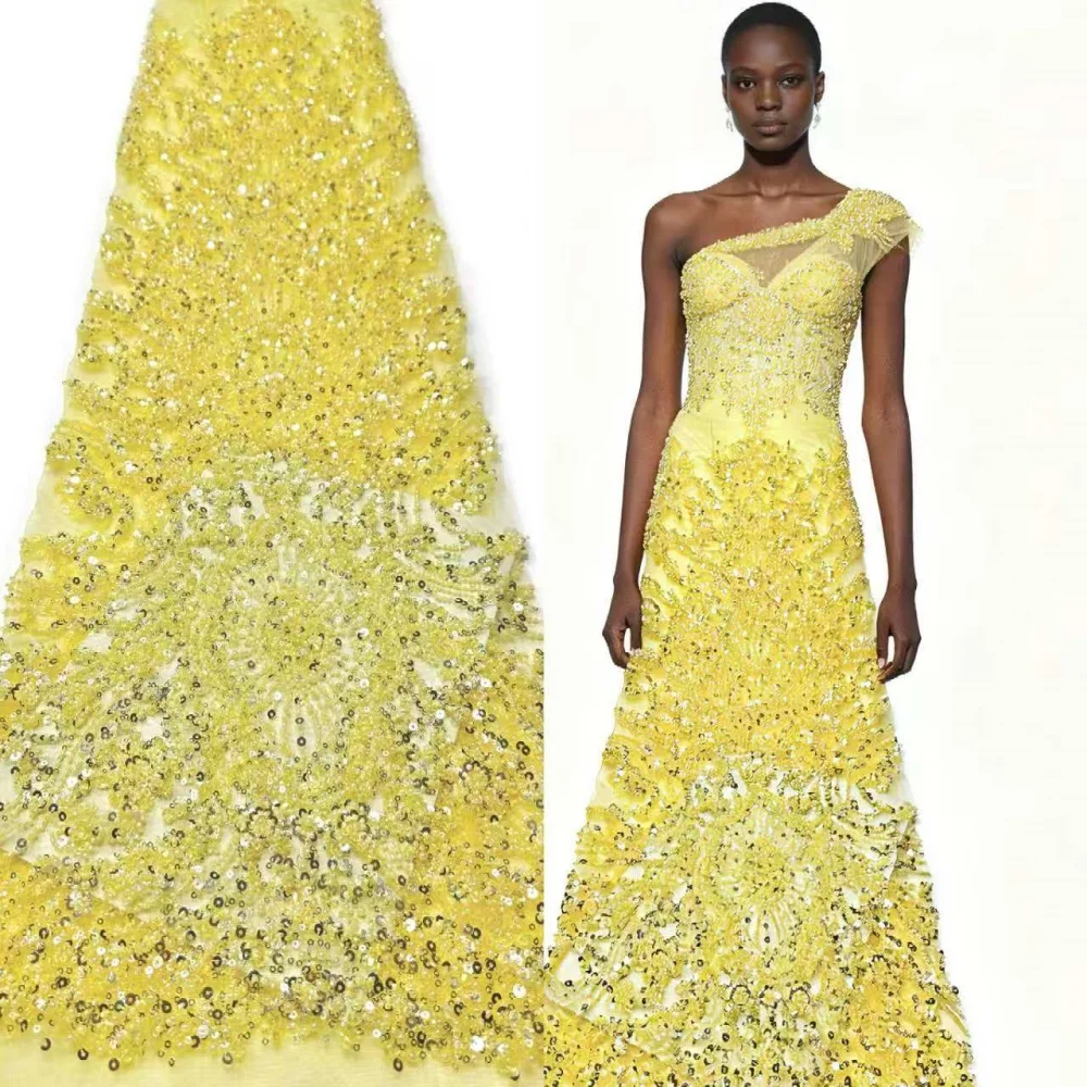 

Африканское кружево с пайетками, высококачественная нигерийская французская ткань с пайетками для свадебных платьев