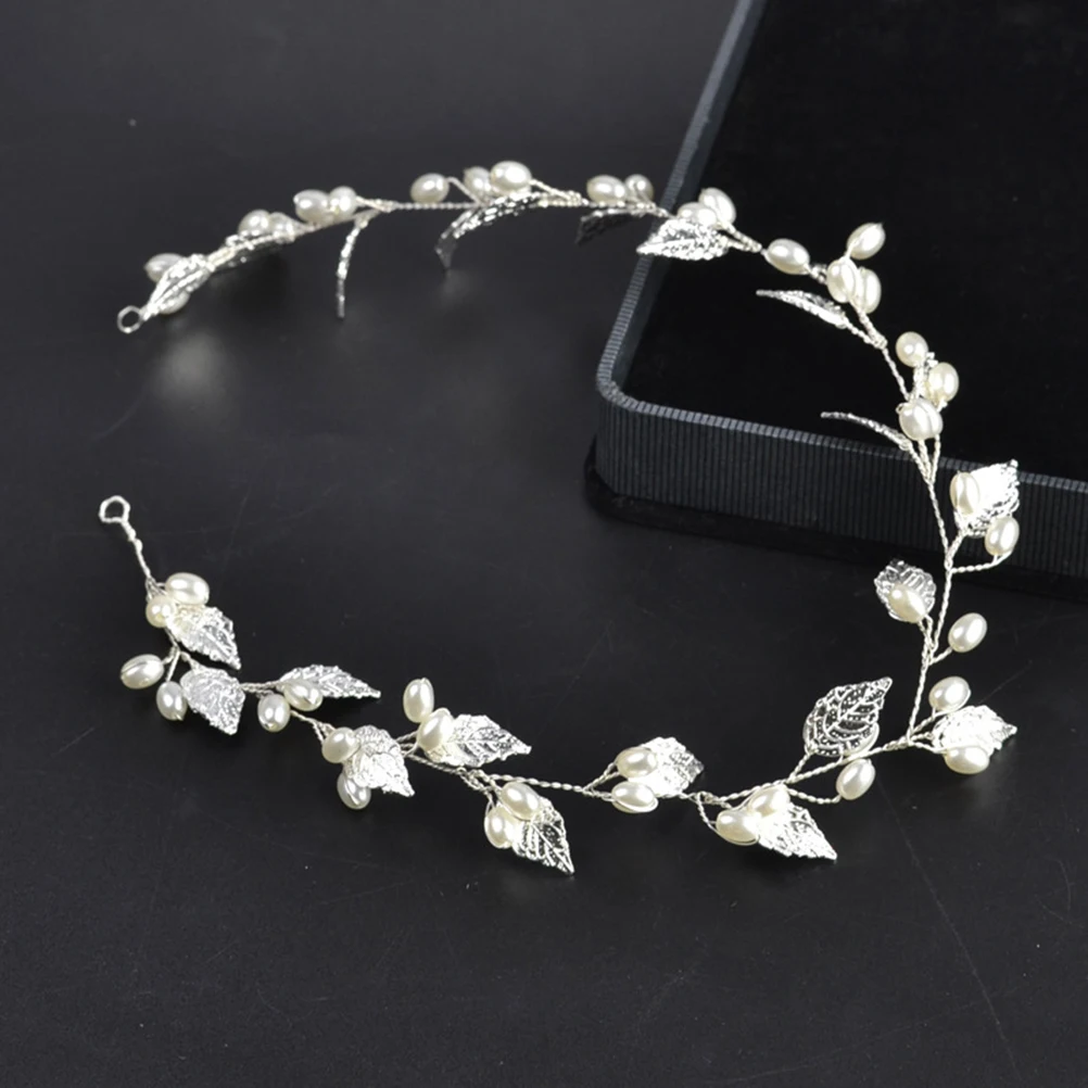 

Pearl Headband Bridal Headdress Wedding Headpiece Hair Decoration Elegant Lightweight Comfortable Party Prom Evening Celebration
