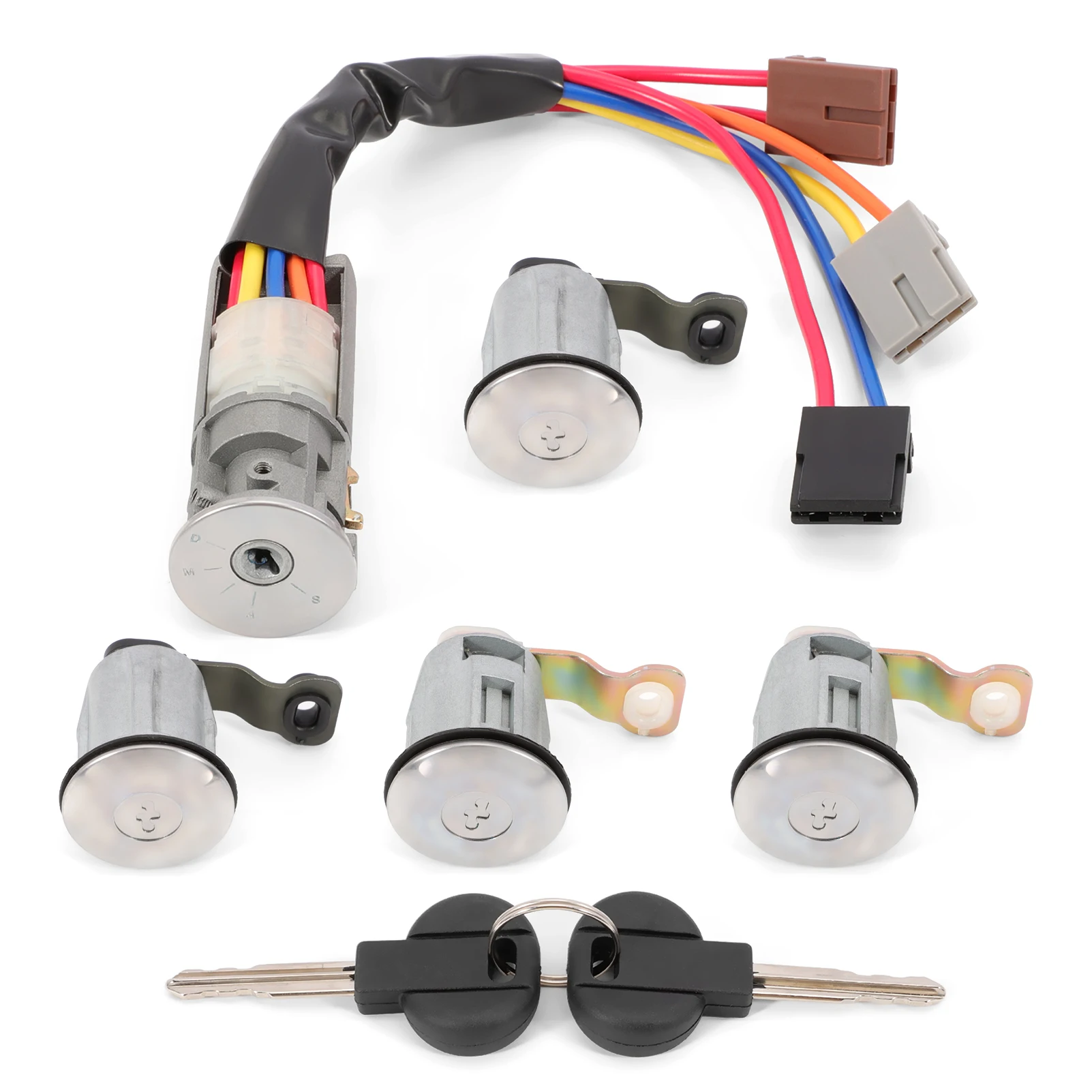 

1 SET IGNITION SWITCH DOOR LOCK with 2Key for Peugeot Partner Citroen Berlingo 96-07 Xsara Picasso 01-04 252522 96244156 9170 G3
