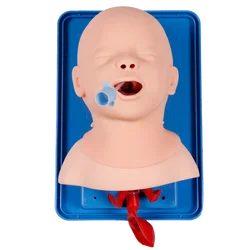 Neonatal Infant Tracheal Intubation Model Analog Double Lung and Stomach Expansion Child Tracheal Intubation Simulator