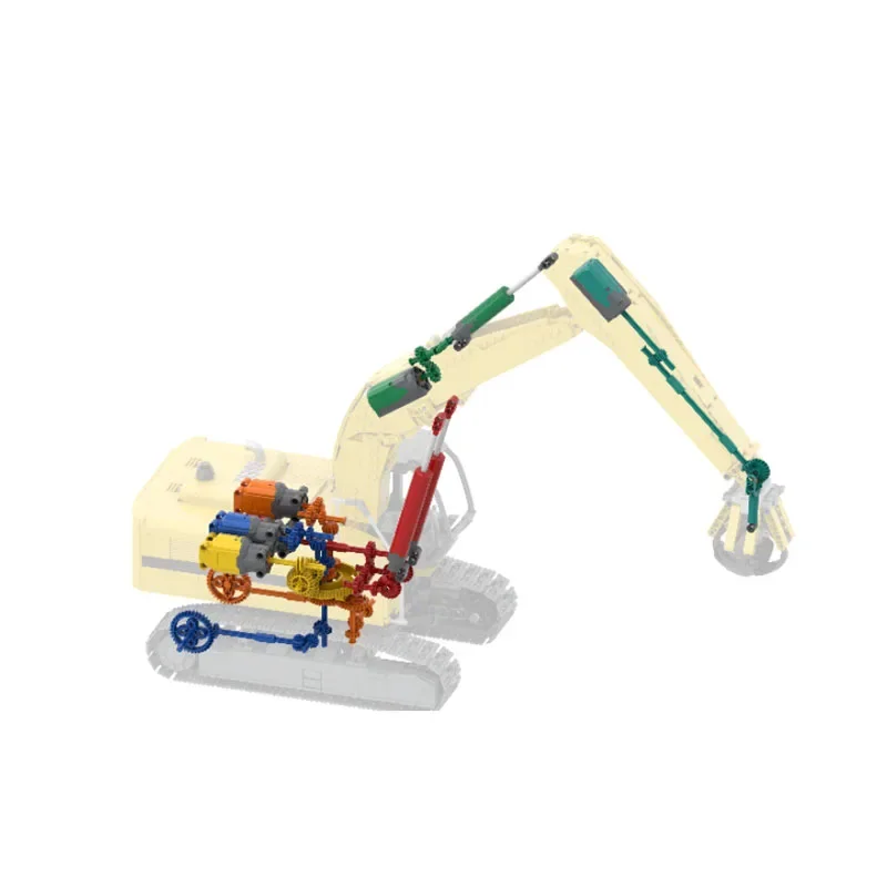 

MOC-220623ET-25 Excavator Full Remote Control Building Blocks Model1920Parts MOC Creative Boys Kids Birthday Building Blocks Toy
