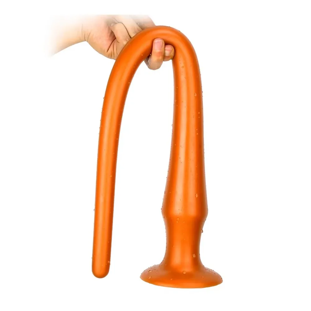Groothandel Super Lange Vloeibare Siliconen Anale Plug Flexibele Butt Uitbreiding Speeltjes voor Prostaat Massage Stimulatie