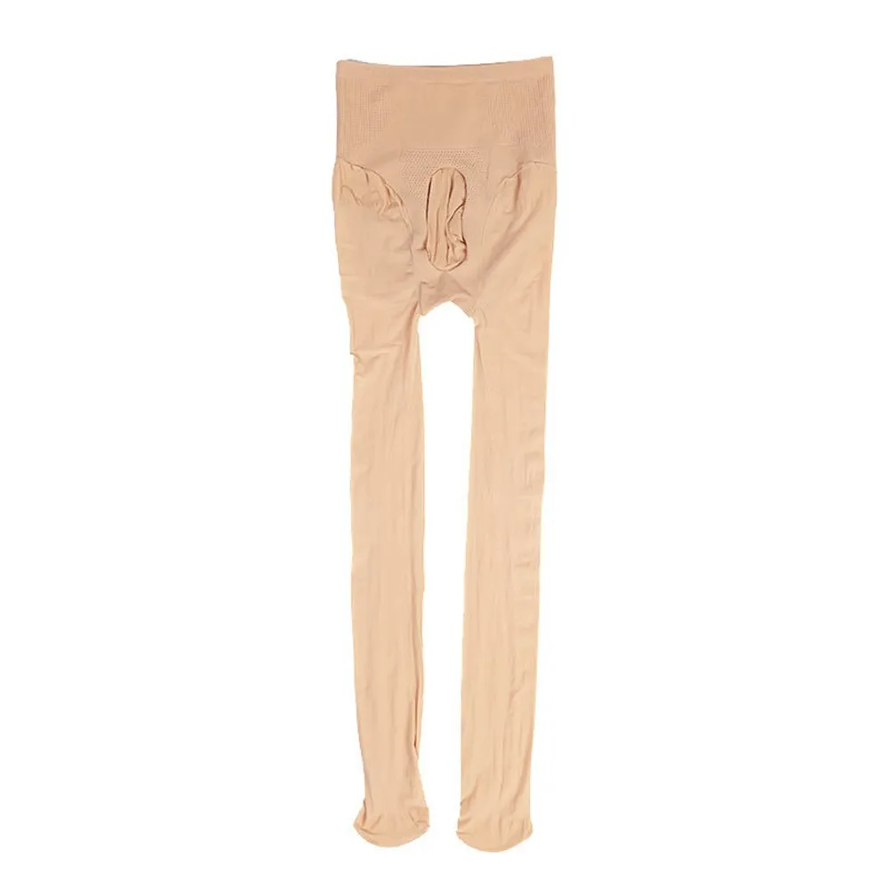 

High Elastic Men Shiny Soft SleepPantyhose Stretch Sexy Bulge Pouch Glossy Seamless Breathable Breathable Stockings Sheer Tights