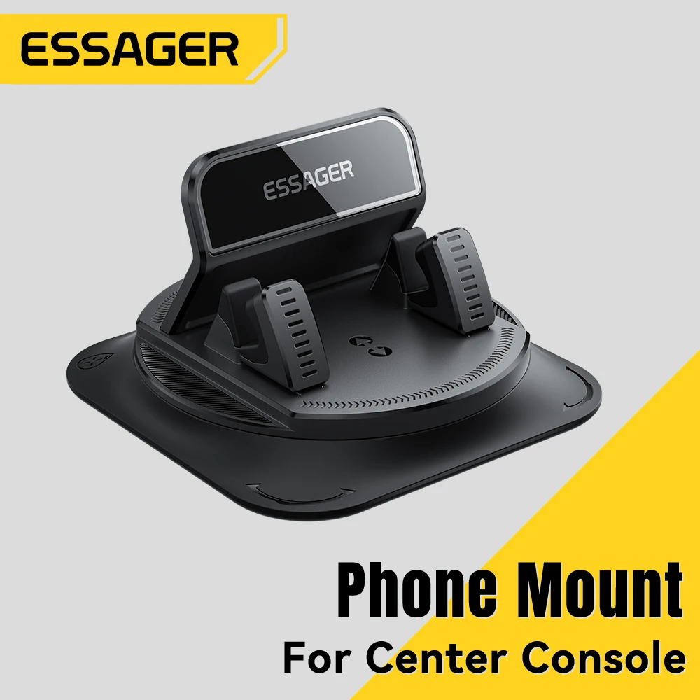 

Essager Anti-slip Car Silicone Holder 360 Degree Car Dashboard Stand Cell Phone Mount For iPhone Samsung Xiaomi Huawei Universal