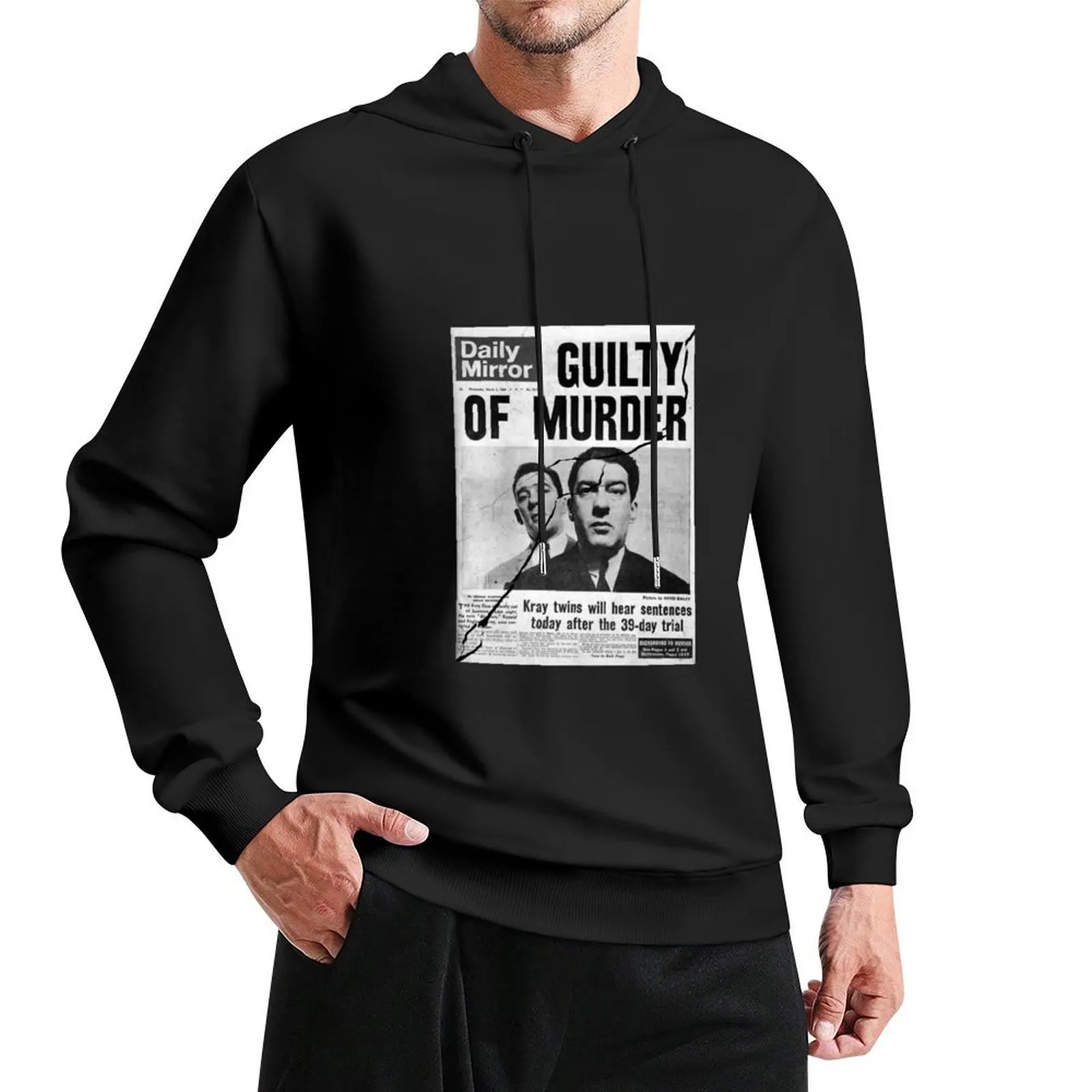 

Kray Twins - Famous Gangsters - News Pullover Hoodie hooded shirt men's sweat-shirt set mens designer clothes hoodie man