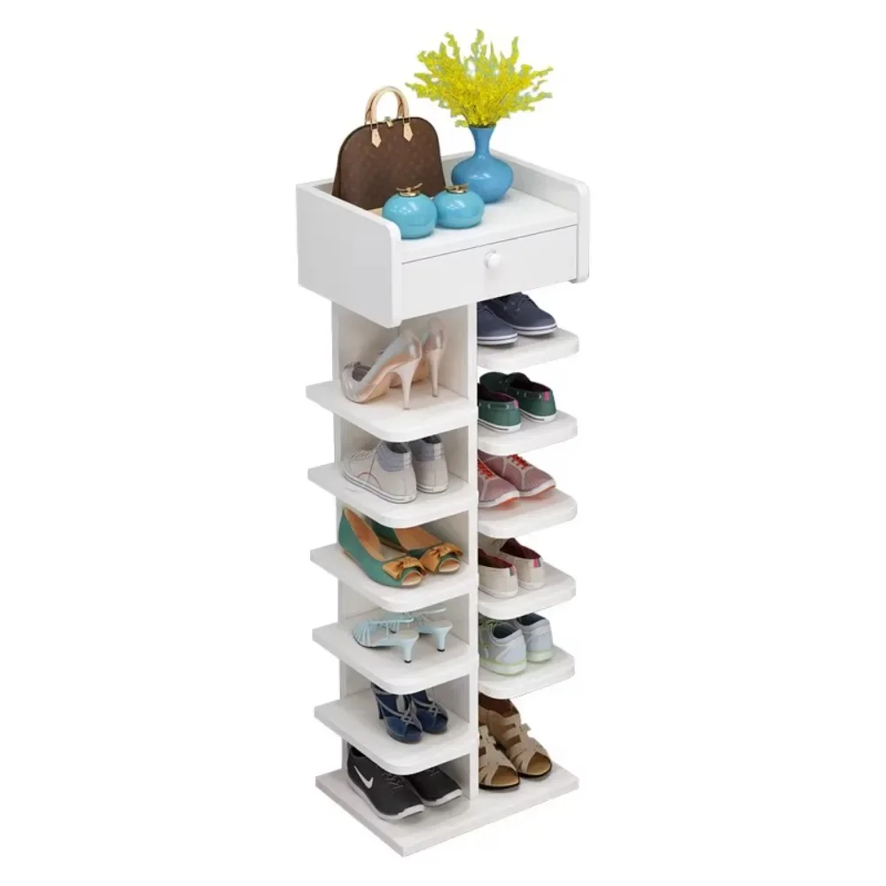 Shoe rack for home doorstep shoe cabinet storage, simple shoe rack new popular 2022 entry-level multi-layer wood