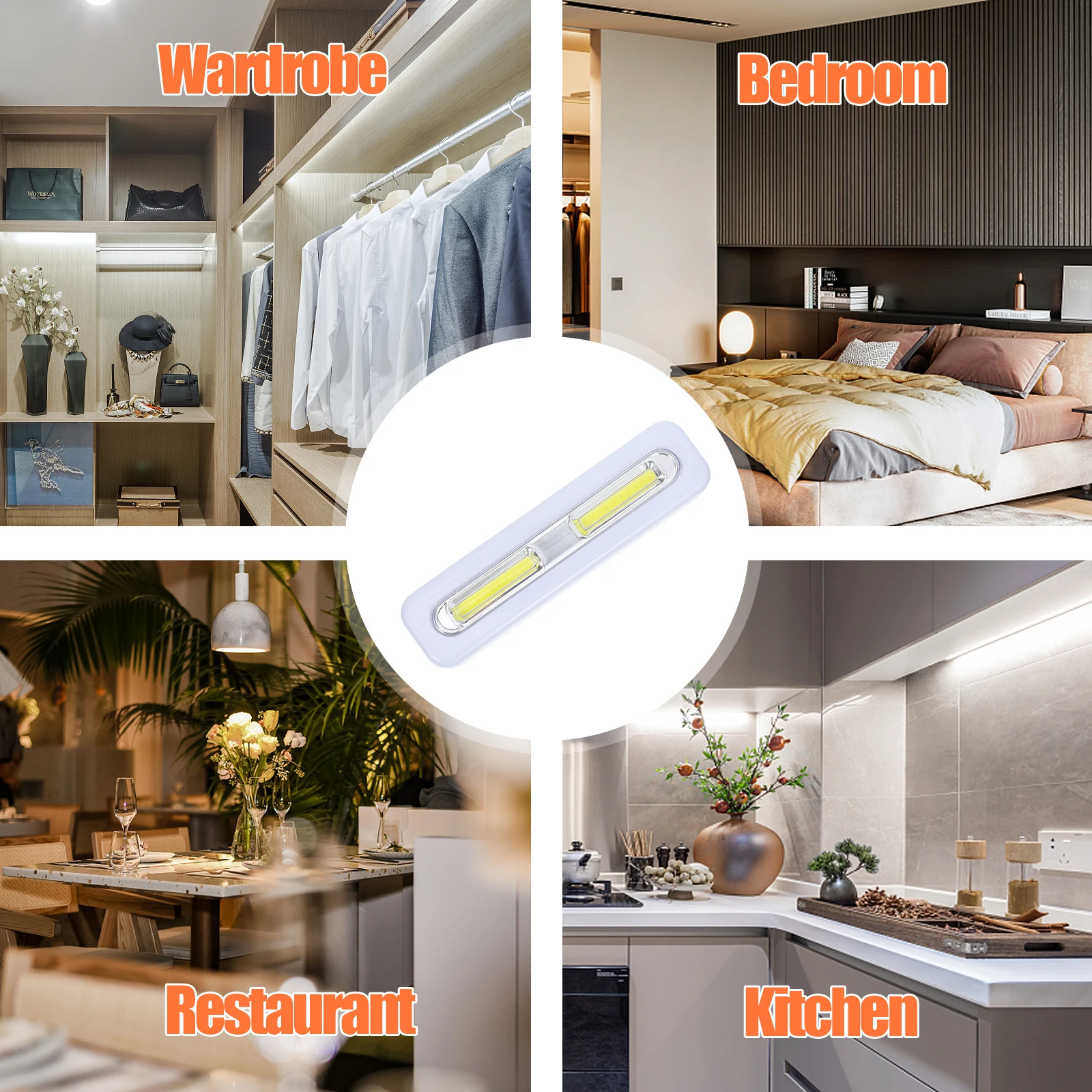 

Small Night Lamp Touch Control Creative Desk Room Cordless Bedside Light Plastic Long Life Powered Easy Use Compact Size