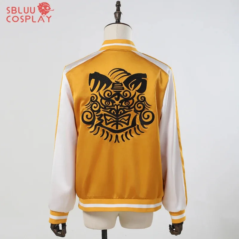 DY20SBluuCosplay Anime Tomiyama Choji Jo Togame Kostum Cosplay Jersey Jaket Bordir Lion Den College Pakaian Olahraga Harian25