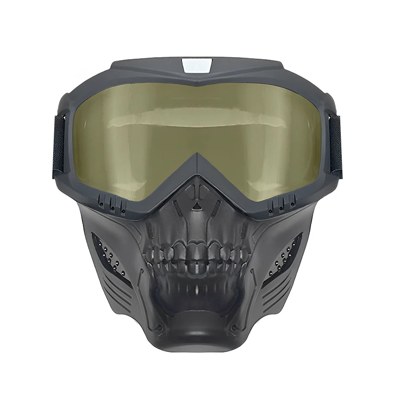 المضادة للتأثير الصيد الألوان التكتيكية نظارات قناع في الهواء الطلق CS لعبة الحرب اطلاق النار دراجة نارية قناع الجمجمة #5