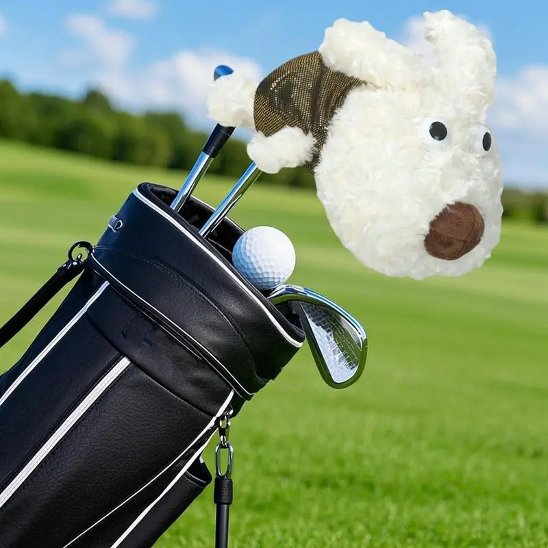 

Чехлы для гольф-клуба, плюшевая защита для водителя собаки, головной убор для гольф-клуба для фарватера/гибрида для женщин и мужчин, спортивное использование