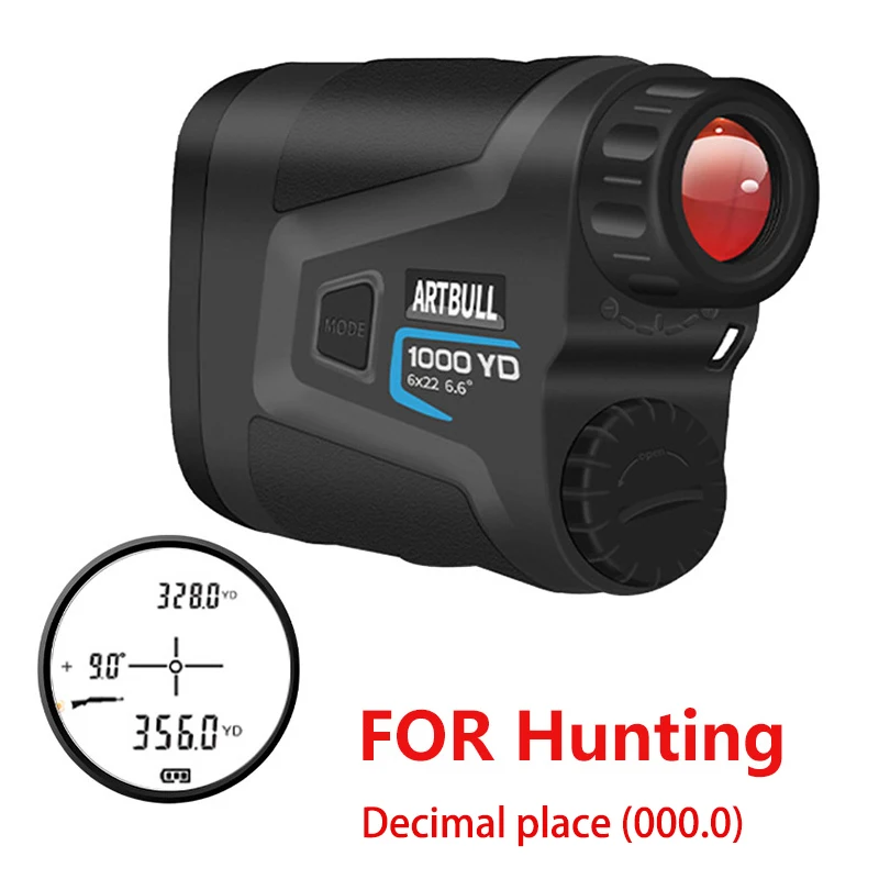 Laser Distância Medidor para Esportes ao ar Livre Golf Rangefinder Caça Telescópio Velocidade Meter 1000m