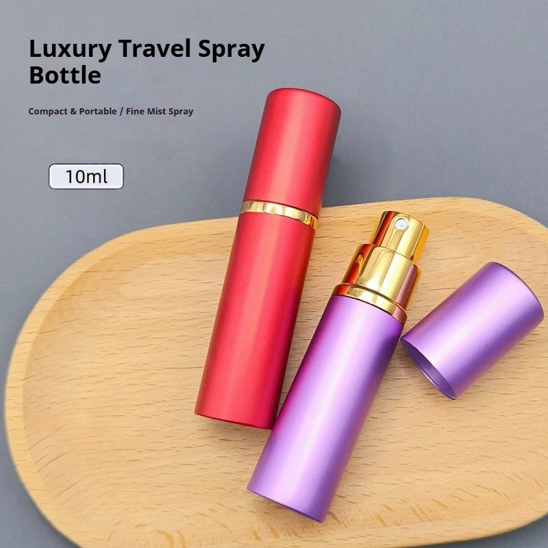

20/50pcs 5ML 10ML Metal Perfume Bottle Refillable Aluminum Travel Perfum Atomizer Mini Spray Bottles Empty