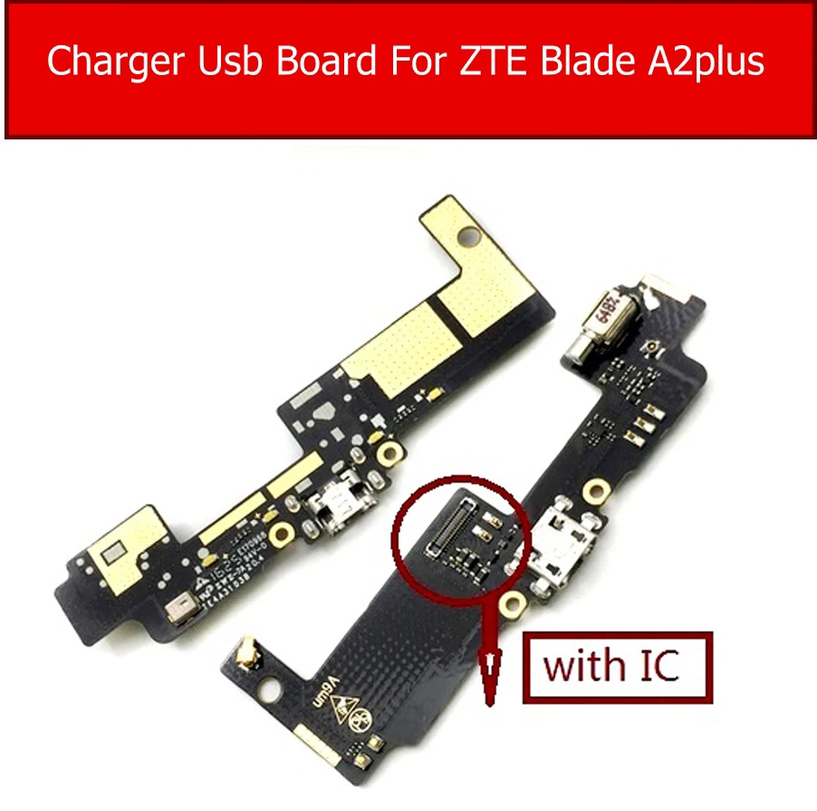 Vibration& USB Charger Port Board For ZTE Blade A2 Plus BV0730 Charging Port Plug connector Dock Module Flex Cable Ribbon Repair