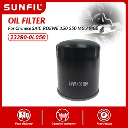Oil filter OIL FILTER ELEMENT for Chinese SAIC ROEWE 350 550 MG3 MG5 1.5L 1.8T MG7 GT W5 Engine Auto car motor parts LPW100180