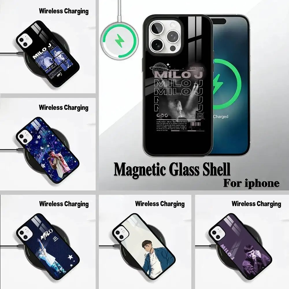 

Top Gen Z artist Singer M-Milo Phone Case For IPhone17 16 15 14 13 12 11 Pro Max 16/15/14Plus Wireless Charger Cover Funda