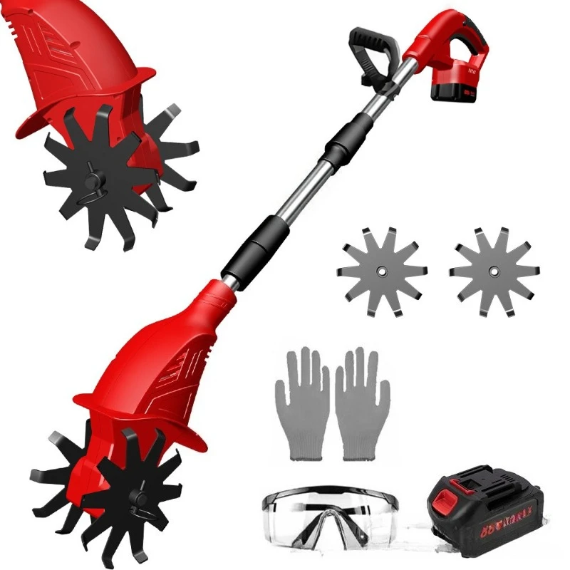 Handheld Micro Tillers Portable Small Manual Aerators Agricultural Garden Courtyard Weeder Cultivated Land Soil Turning Machine