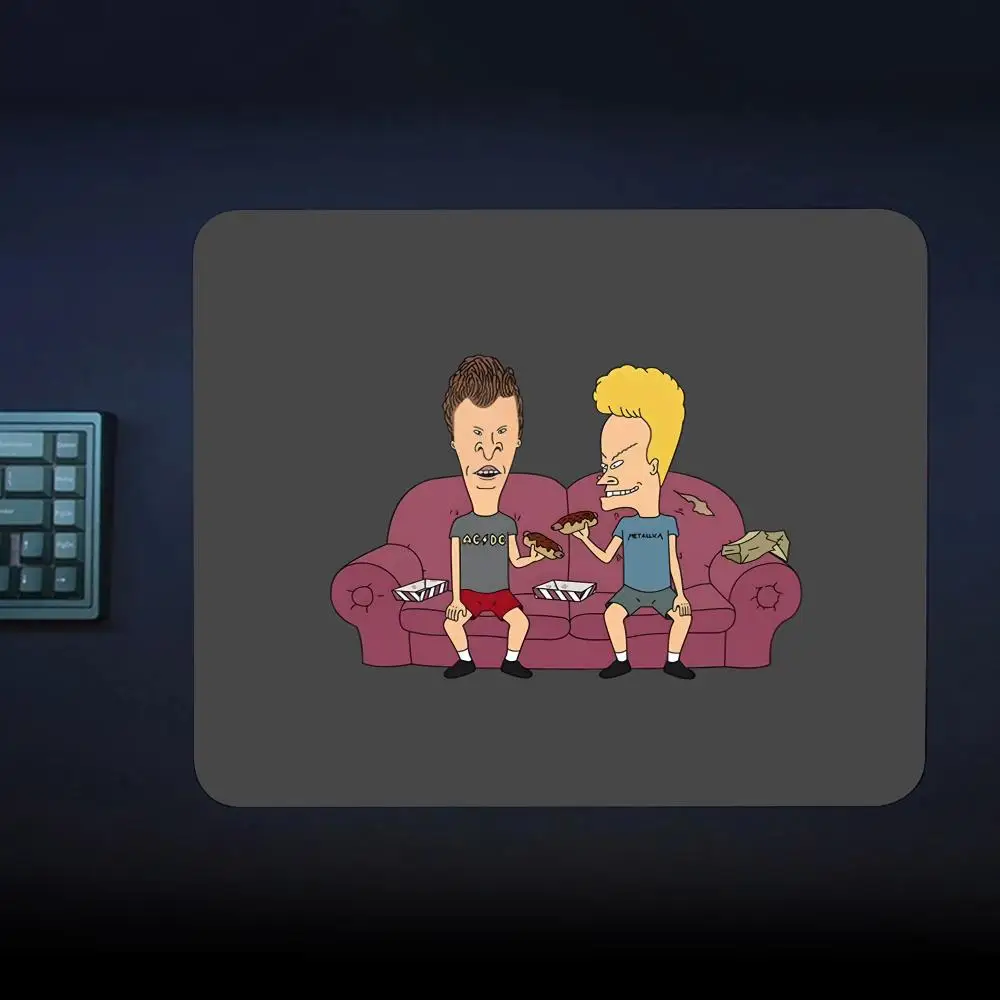 Beavis And Butt head Mouse Pad 18x22cm Small Rug  Keyboardpad Lock Edge Deskpad kawaii  Desktop Protection Mats image 5
