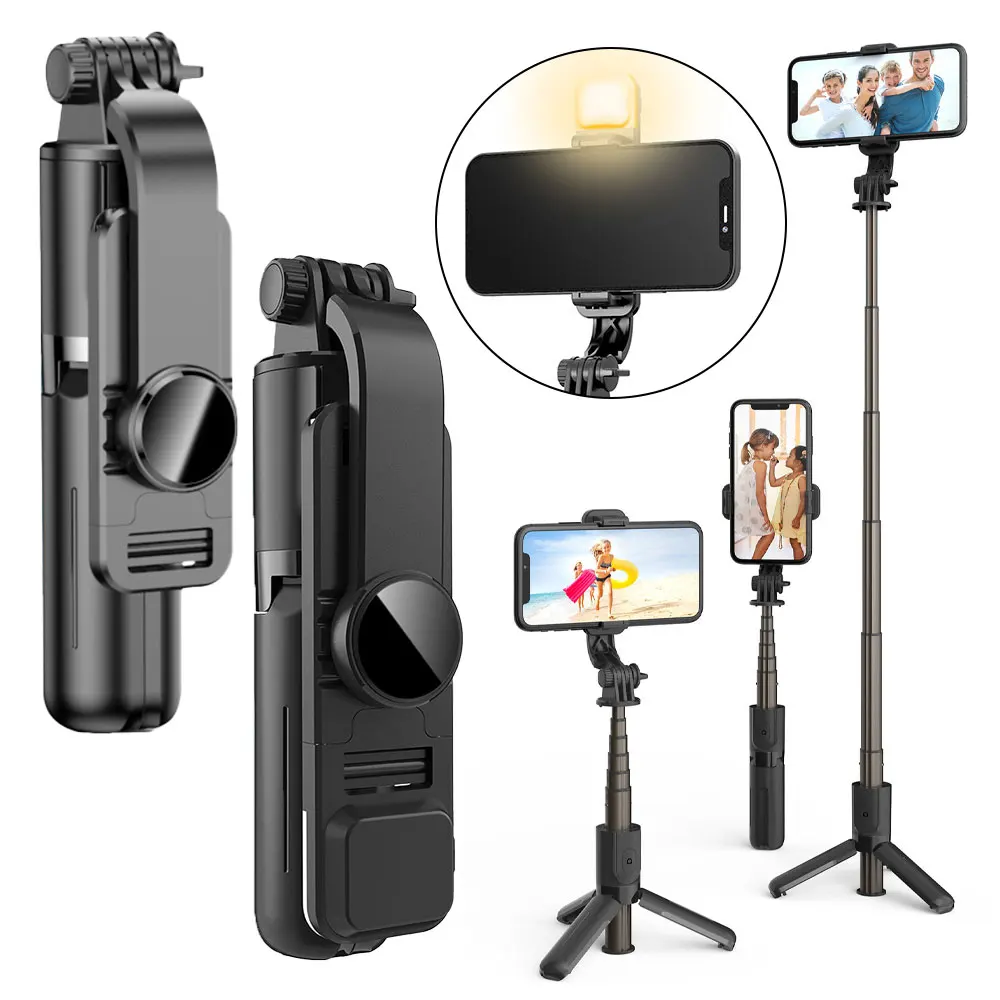 Bluetooth Selfie Stick for Moble Phone Remote Control for Tiktok Live Streaming Accessories Portable Phone Tripod