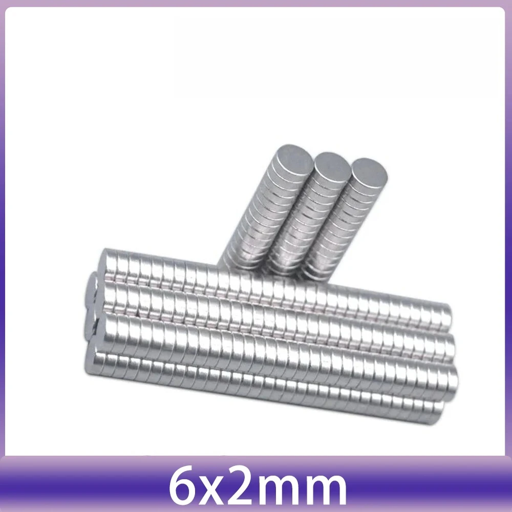 

6x2 mm Mini Small Circular Magnets 6mmx2mm For Home Refrigerators, Offices DIY 6x2mm 6*2