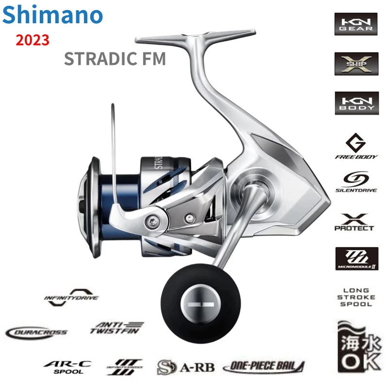 2023  Shimano STRADIC FM 1000S C2000S 2500S 2500SHG C3000 C3000HG C3000XG 3000MHG 4000MHG 4000XG C5000XG Spinning Fishing Reels