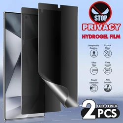 2Pcs Privacy Hydrogel Film For Samsung Galaxy S25 S23 S24 S22 Ultra S20 Plus Screen Protector For Samsung Note 8 9 10 20 Ultra